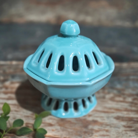 Lư & đế đốt nụ trầm, nụ thảo mộc, nụ quế (tặng 2 miếng chống cháy)