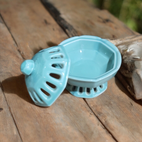 Lư & đế đốt nụ trầm, nụ thảo mộc, nụ quế (tặng 2 miếng chống cháy)