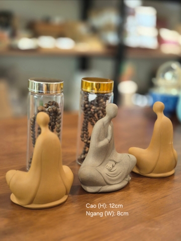 Tượng decor bàn Trà Thiền Ý Vô Tướng (đất tử sa)