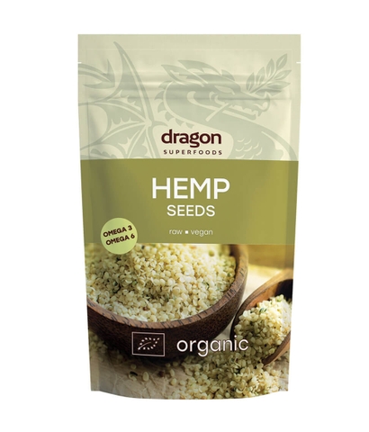 Hạt gai dầu hữu cơ Hemp Seed Organic Dragon Supperfoods 200g