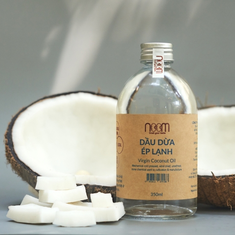 Dầu Dừa Ép Lạnh (350ml, 100ml, 500ml) - Noom