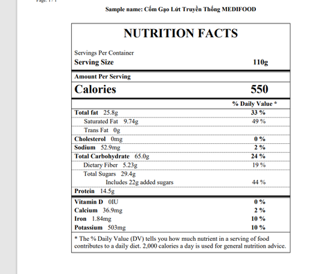 Thanh Cốm gạo lứt Truyền thống Medifood