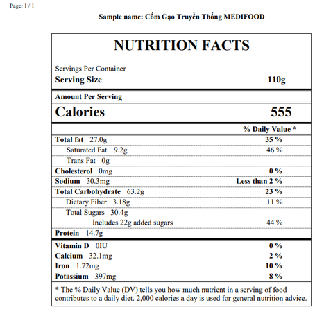 Thanh bánh lẻ Cốm gạo Medifood
