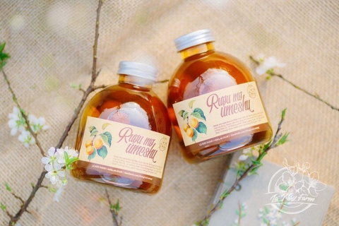 Rượu mơ umeshu 500ml - Lá Mây Farm