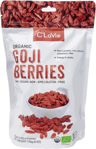 Kỷ tử hữu cơ C'Lavie 170g - Chứng nhận hữu cơ USDA, EU và JAS (Nhật Bản)