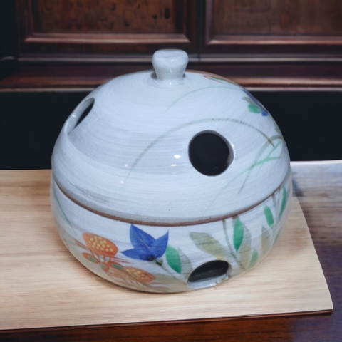 Lư & đế đốt nụ trầm, nụ thảo mộc, nụ quế (tặng 2 miếng chống cháy)