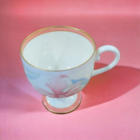 Ly uống trà sứ xương vintage cao cấp Fukagawa (3 màu)