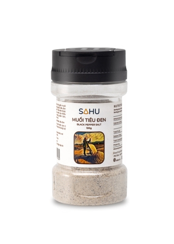 Muối biển Sahu premium - loại nhỏ (muối tiêu, muối ớt, muối ruốc, hoa muối, muối tre)