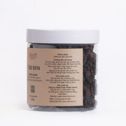 Táo đen sấy khô 300gr - Noom