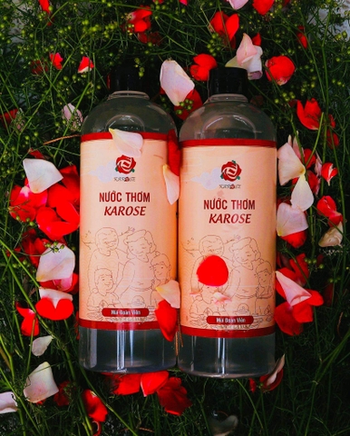 Nước thơm Karose - 500ml (nước cất cây mùi già, tinh dầu mùi già, nước cất hoa hồng cổ)