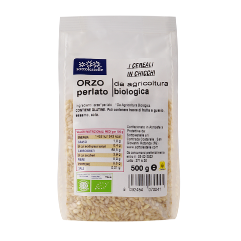 Hạt ý dĩ (bobo) hữu cơ Sottolestelle 500g