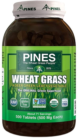 Viên Cỏ Lúa Mì Wheatgrass hữu cơ 500v - Pines