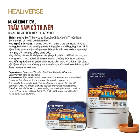 Trầm Nam Cổ Truyền  (Quang-Nam Elder-Blend Agarwood)