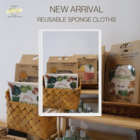 Khăn Lau Vải Xốp Tái Sử Dụng - Reusable Sponge Cloth, Eco friendly