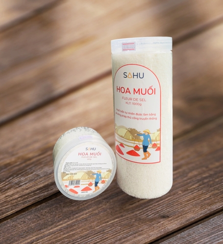 Muối biển truyền thống Sahu (muối hột, muối bọt, muối hầm, hoa muối, muối tre) - loại lớn