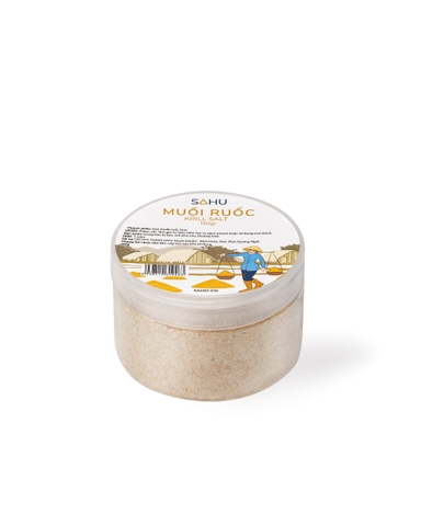 Muối biển Sahu premium - loại nhỏ (muối tiêu, muối ớt, muối ruốc, hoa muối, muối tre)