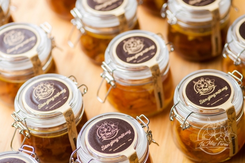 Hồng Sâm Mật Gừng 500ml - Lá Mây Farm