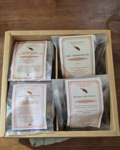 Set BST Trà Quà Tặng - Shan Tuyết Cổ Thụ Việt Nam (Vietnam Acient Snow Shan Tea giftset) - 4 loại trà
