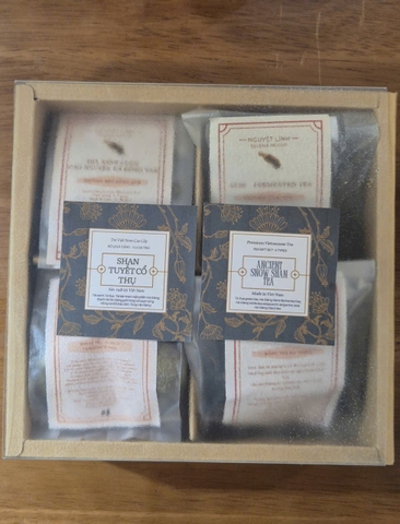 Set BST Trà Quà Tặng - Shan Tuyết Cổ Thụ Việt Nam (Vietnam Acient Snow Shan Tea giftset) - 4 loại trà