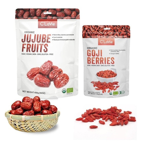 Kỷ tử hữu cơ C'Lavie 170g - Chứng nhận hữu cơ USDA, EU và JAS (Nhật Bản)