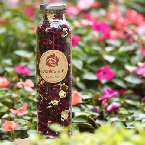 Cánh hoa hồng sấy hữu cơ (làm trà, chứng nhận USDA organic) - Karose Sip (15gr)