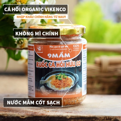 Ruốc cá hồi hữu cơ 100gr - 9Mắm