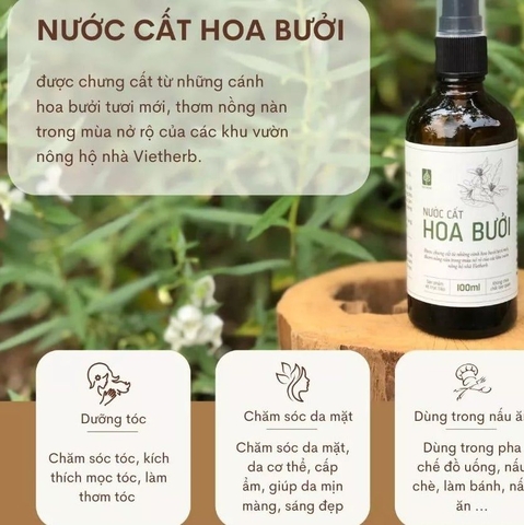 Nước cất hoa bưởi 100ml - VietHerb