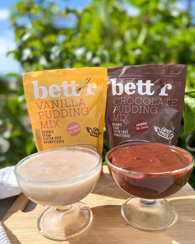 Bột làm bánh pudding hữu cơ vị Vanilla Brett'r 150g