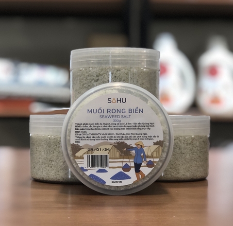 Muối biển truyền thống Sahu (muối hột, muối bọt, muối hầm, hoa muối, muối tre) - loại lớn