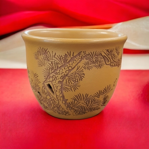 Chén trà đất sét vàng (Đoàn Nê) Nghi Hưng - có triện