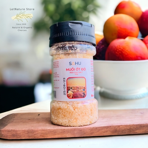 Muối biển Sahu premium - loại nhỏ (muối tiêu, muối ớt, muối ruốc, hoa muối, muối tre)