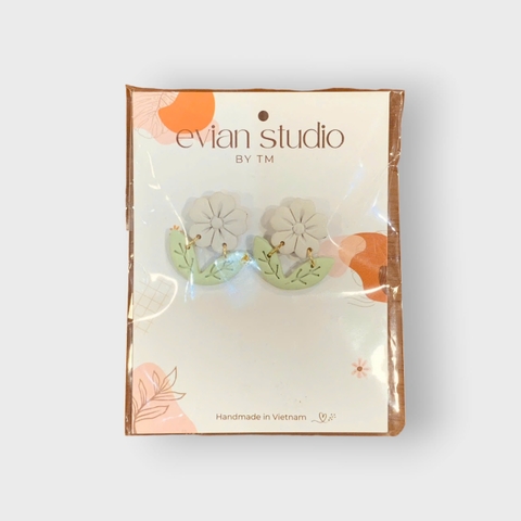 Bông tai Ceramic Clay Evian Studio