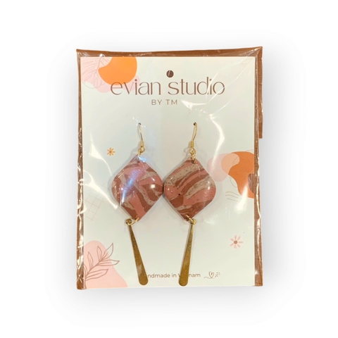 Bông tai Ceramic Clay Evian Studio