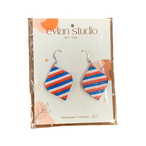 Bông tai Ceramic Clay Evian Studio