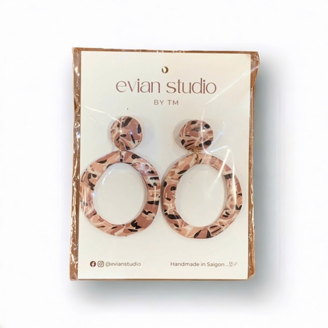 Bông tai Ceramic Clay Evian Studio