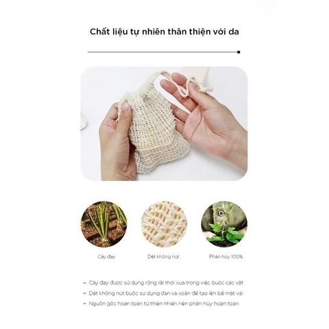 Túi Lưới Đựng Xà Phòng Tạo Bọt Tiện Lợi  - Bèo Tấm