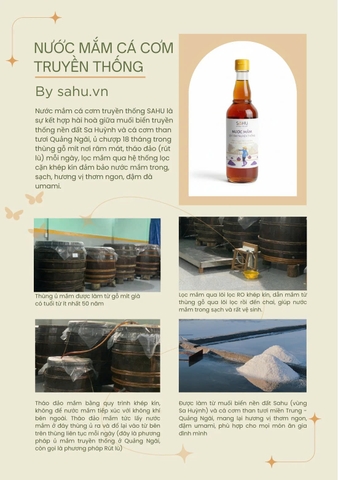 Nước mắm cá cơm truyền thống - Sahu