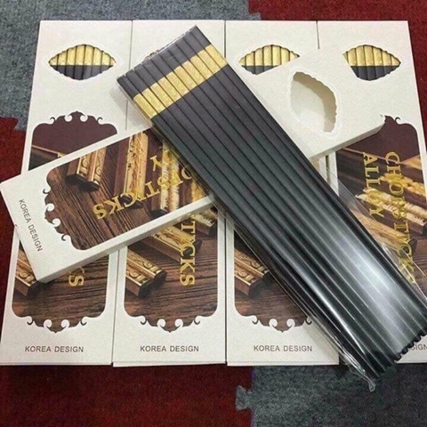 Bộ 10 Đôi Đũa Hợp Kim Mạ Vàng A1261