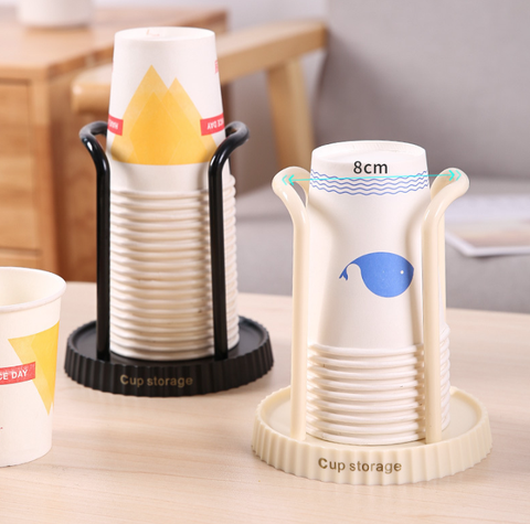 Giá để cốc giấy dùng 1 lần để bàn, Khay để cốc giấy cạnh bình nước uống cửa hàng quán ăn tiệm Spa L1022