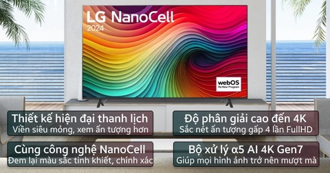 [2024] Smart Tivi NanoCell LG 4K 86 inch 86NANO81TSA chính hãng, giá tốt