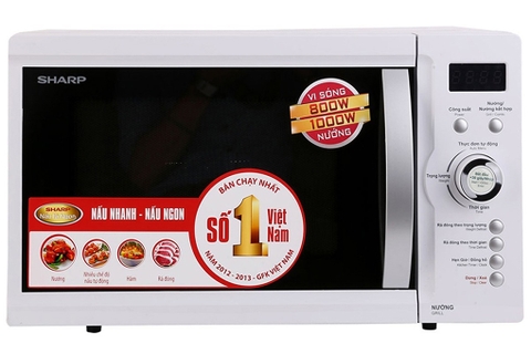 Lò vi sóng Sharp có nướng 23 lít R-G371VN-W chính hãng giá tốt