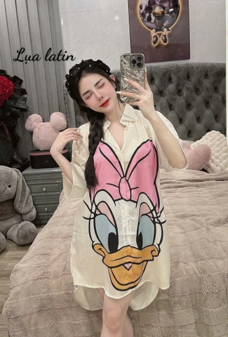 12 mẫu Đầm sơ mi lụa latin