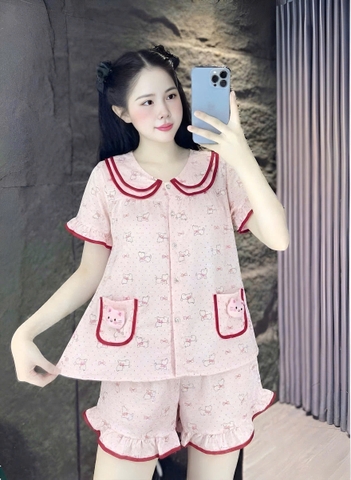 đùi lụa đũi mềm gắn gấu