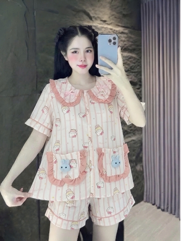 đùi lụa đũi mềm gắn gấu