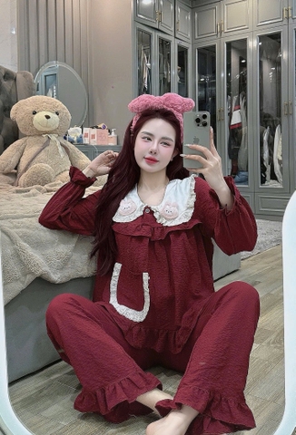 Đồ bộ tay dài lụa đũi mềm