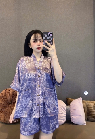Đồ bộ đùi cánh dơi lụa latin