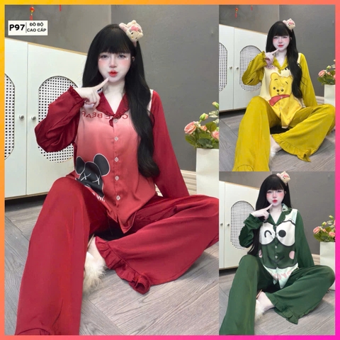 Đồ bộ tay dài lụa latin