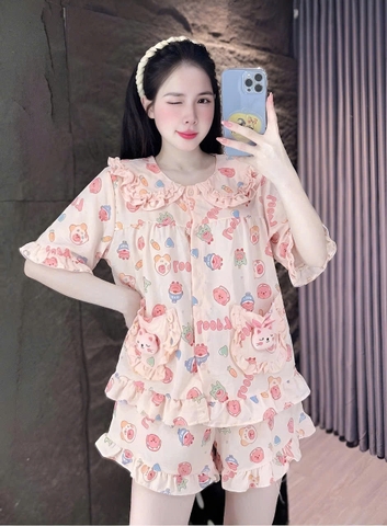 10 mẫu đùi lụa đũi mềm có gắn gấu