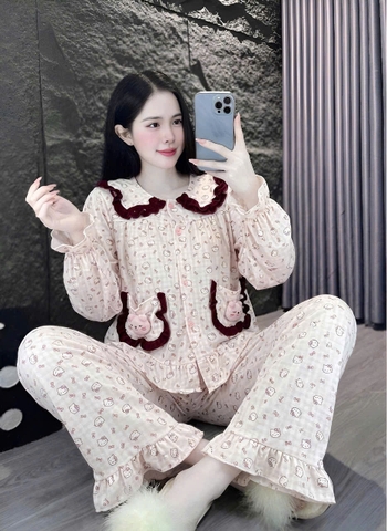 10 mẫu tay dài lụa đũi mềm gắn gấu