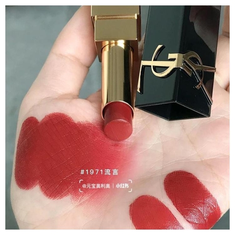 Son YSL The Bold High Pigment Lipstick 1971 Rouge Provocation đỏ lạnh quyền lực